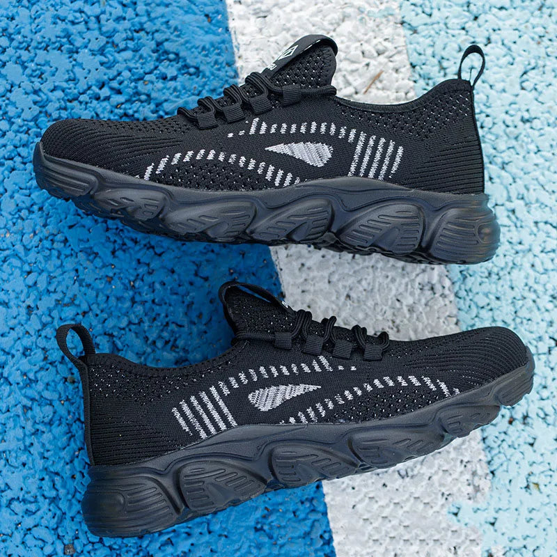 Men's Breathable Shoes Anti Puncture safety Shoes/Steel Toe Protection Work Shoes Flying Woven Anti Impact in Anti Slip
