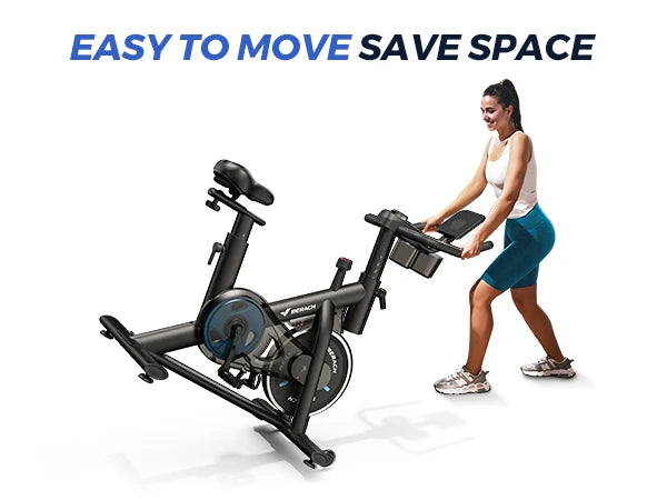 MERACH Exercise Bike Brake Pad Stationary Bike Low Noise Indoor Cycling Bike/270lbs Weight Capacity Tablet Mount Fitness Courses
