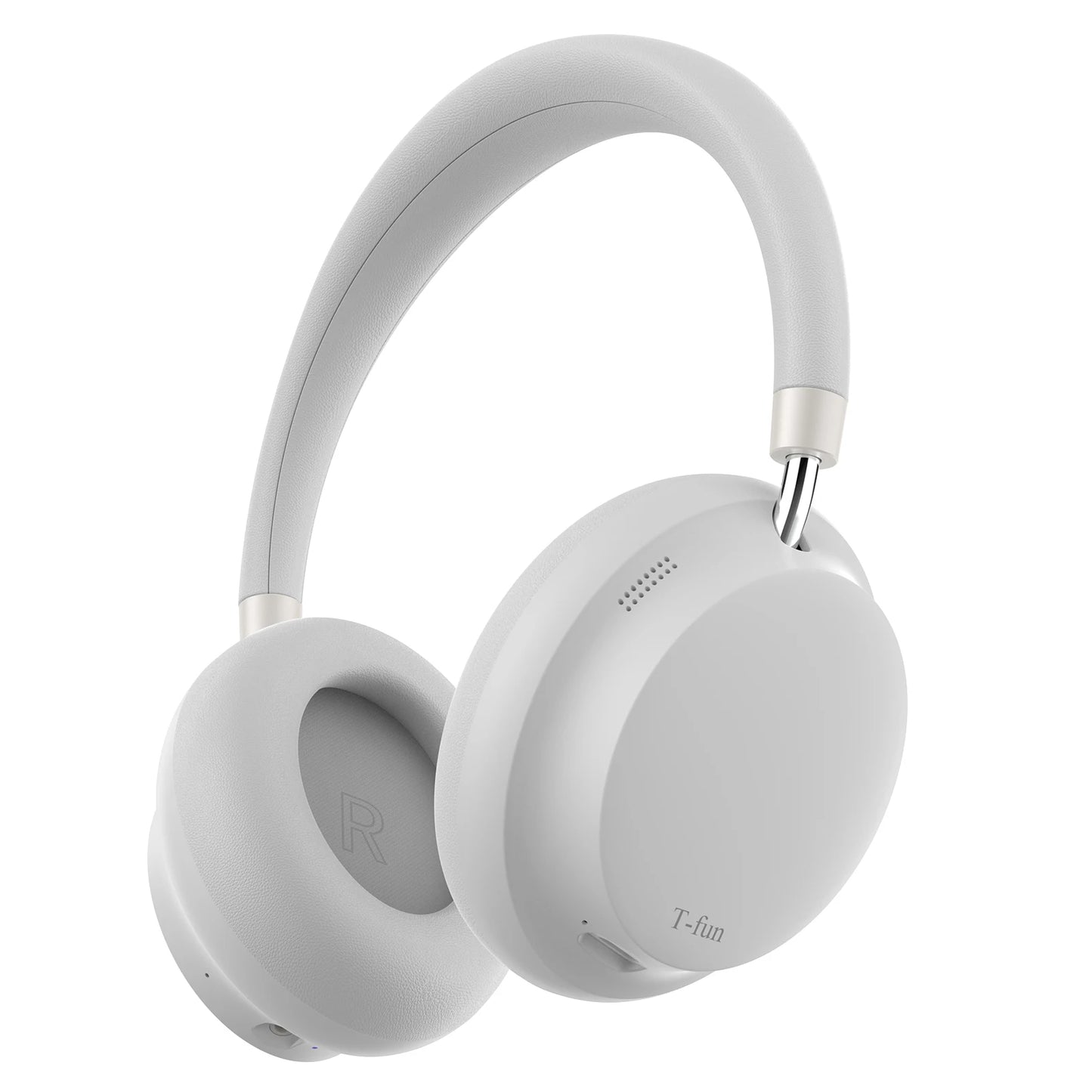 APP T-fun NC45 Bluetooth Active Noise Cancelling Headphones/Comfortable Wireless Over Ear Headphones with Mic, Hi-Res Audio,