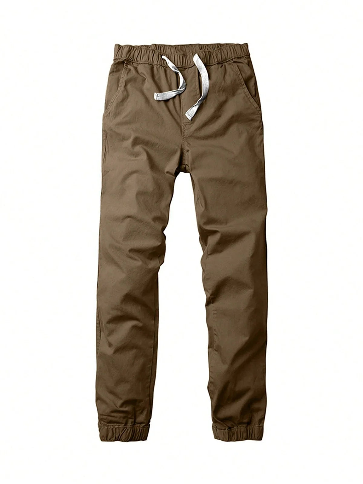 "Men's Elastic Waist Drawstring Jogger Pants with Elastic Cuffs/Comfortable and Casual, Perfect for Sports and Everyday Wear