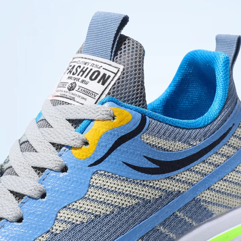 New Casual Men Knit Casual Walking Shoes Breathable/Trendy Sneakers Original Light Shock Absorption Male Tennis Shoes