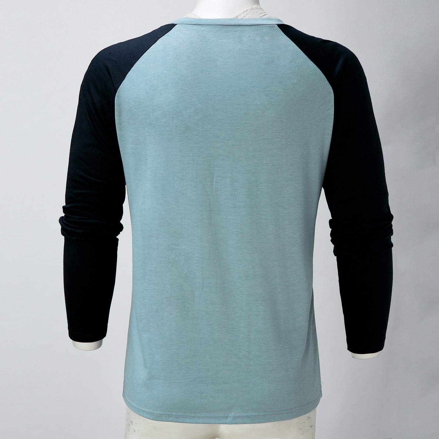 Men's Autumn Patchwork Long Sleeve T-shirt Slim Casual Fashion O Neck Pullover Top Daily Sports Oversized T Shirt Men Camisetas