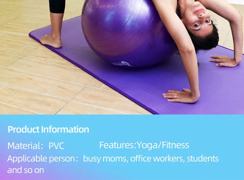 PVC Fitness Balls Yoga Ball Thickened Explosion-proof Exercise Home Gym/Pilates Equipment Balance Ball 45cm/55cm/65cm/75cm/85cm