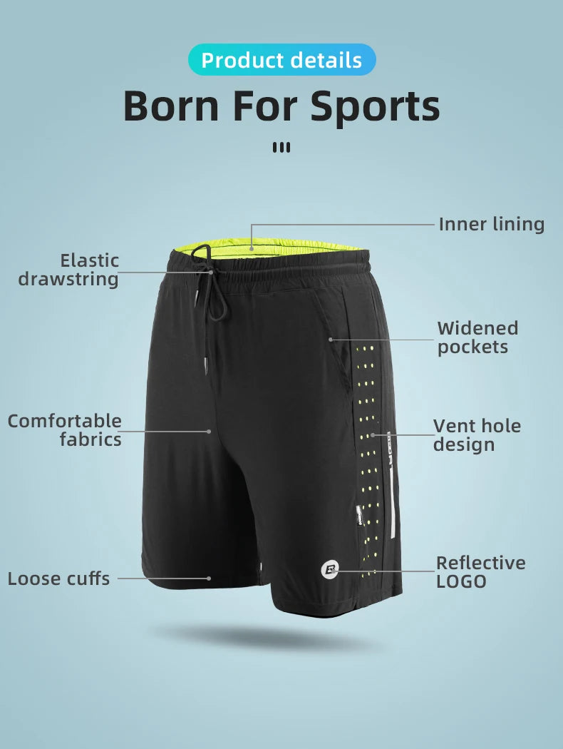 ROCKBROS Bicycle Shorts Men MTB Road Cycling Underwear Running Sports/Underpants Shorts Summer Bike Shorts Clothes