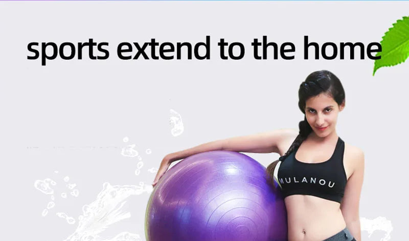 PVC Fitness Balls Yoga Ball Thickened Explosion-proof Exercise Home Gym/Pilates Equipment Balance Ball 45cm/55cm/65cm/75cm/85cm