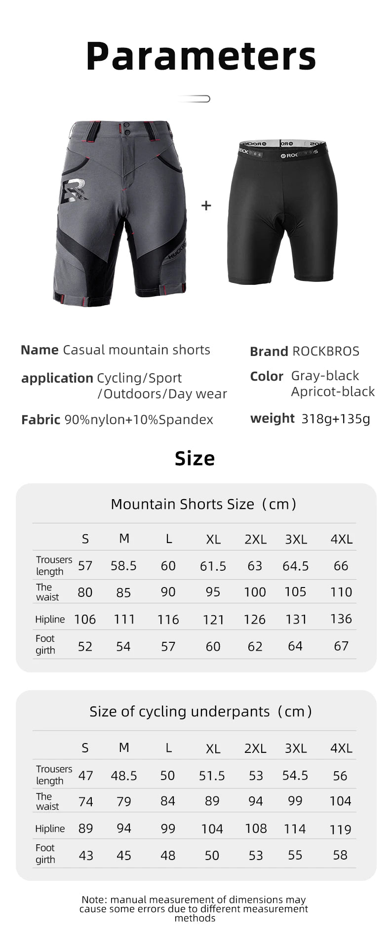 ROCKBROS Bicycle Shorts Men MTB Road Cycling Underwear Running Sports/Underpants Shorts Summer Bike Shorts Clothes