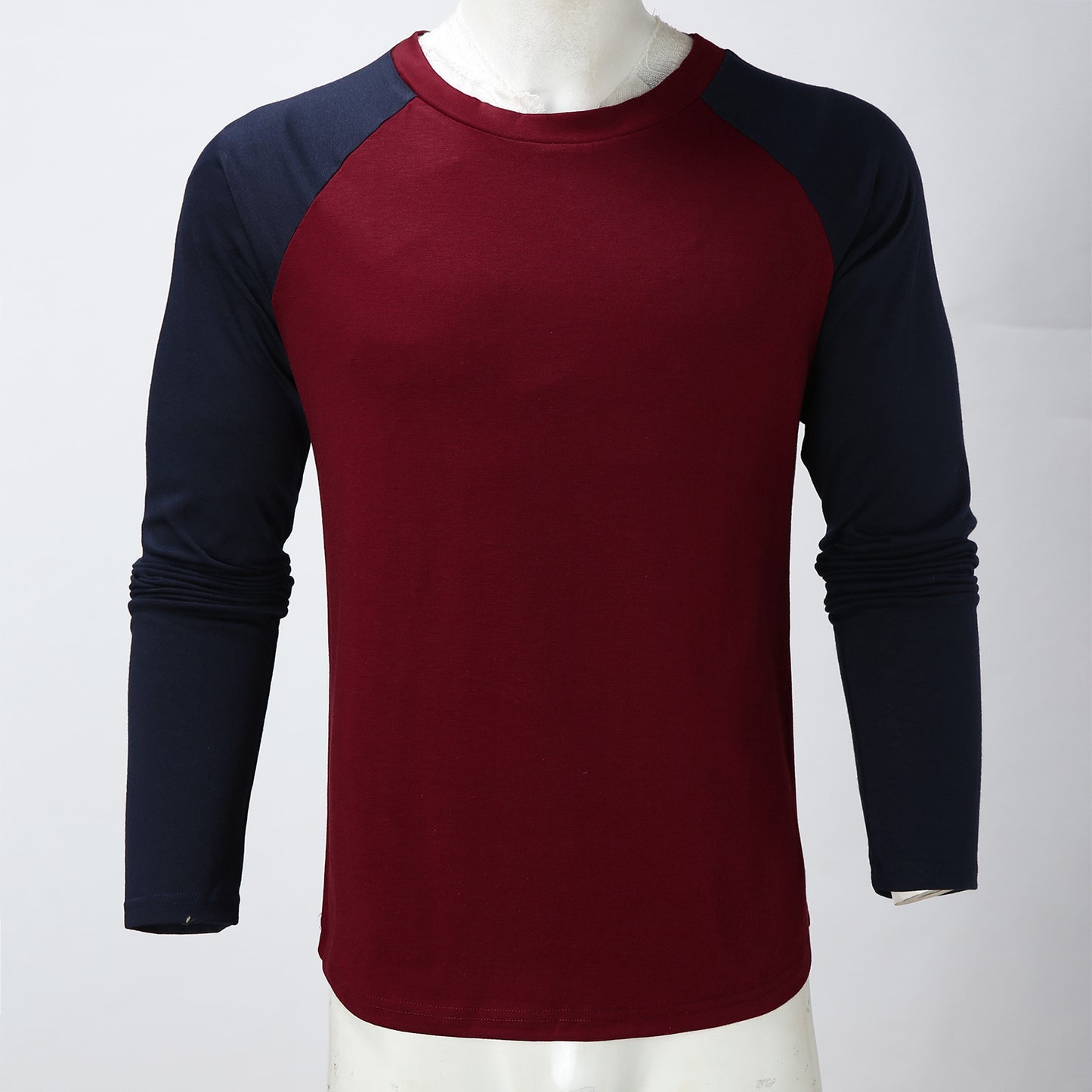 Men's Autumn Patchwork Long Sleeve T-shirt Slim Casual Fashion O Neck Pullover Top Daily Sports Oversized T Shirt Men Camisetas