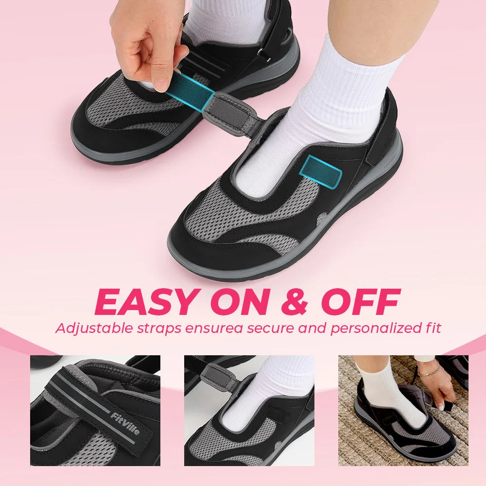 Women's Sandals Mary Jane Casual Shoes Widened Toe For Swollen Feet/Lightweight Breathable Outdoor Elderly Shoe Sandals