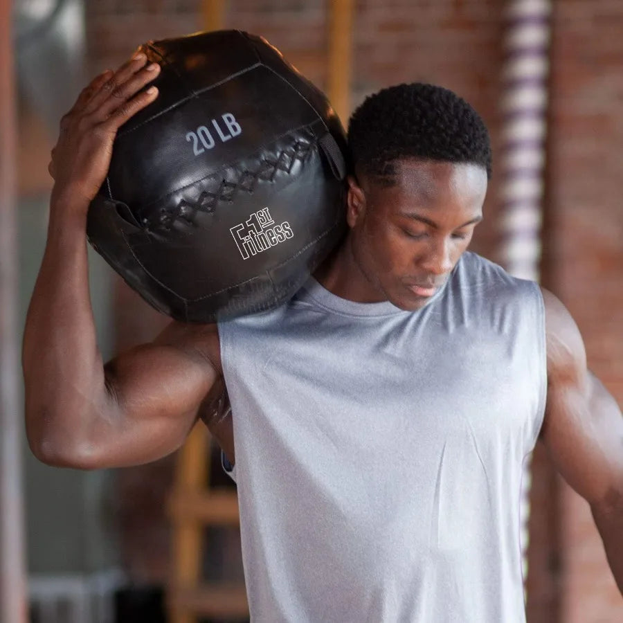 Soft Wall Ball, 15 LBS Durable Reinforced/for Core Strength Building Cardio Workout