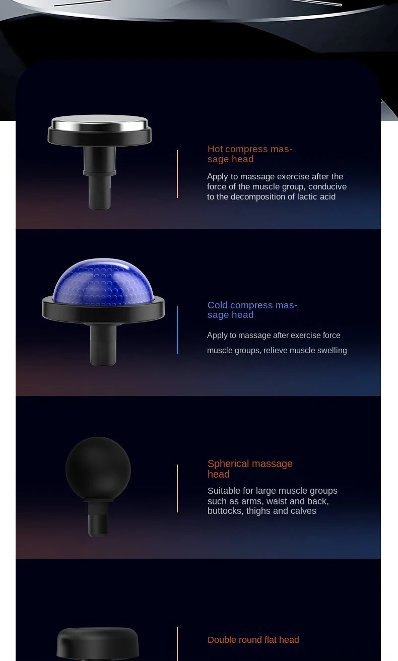 New Electric Powerful Percussive Mini Hot and Cold Massage Gun/Muscle Relaxation Home Portable Gym Use Fascial Massager Gun