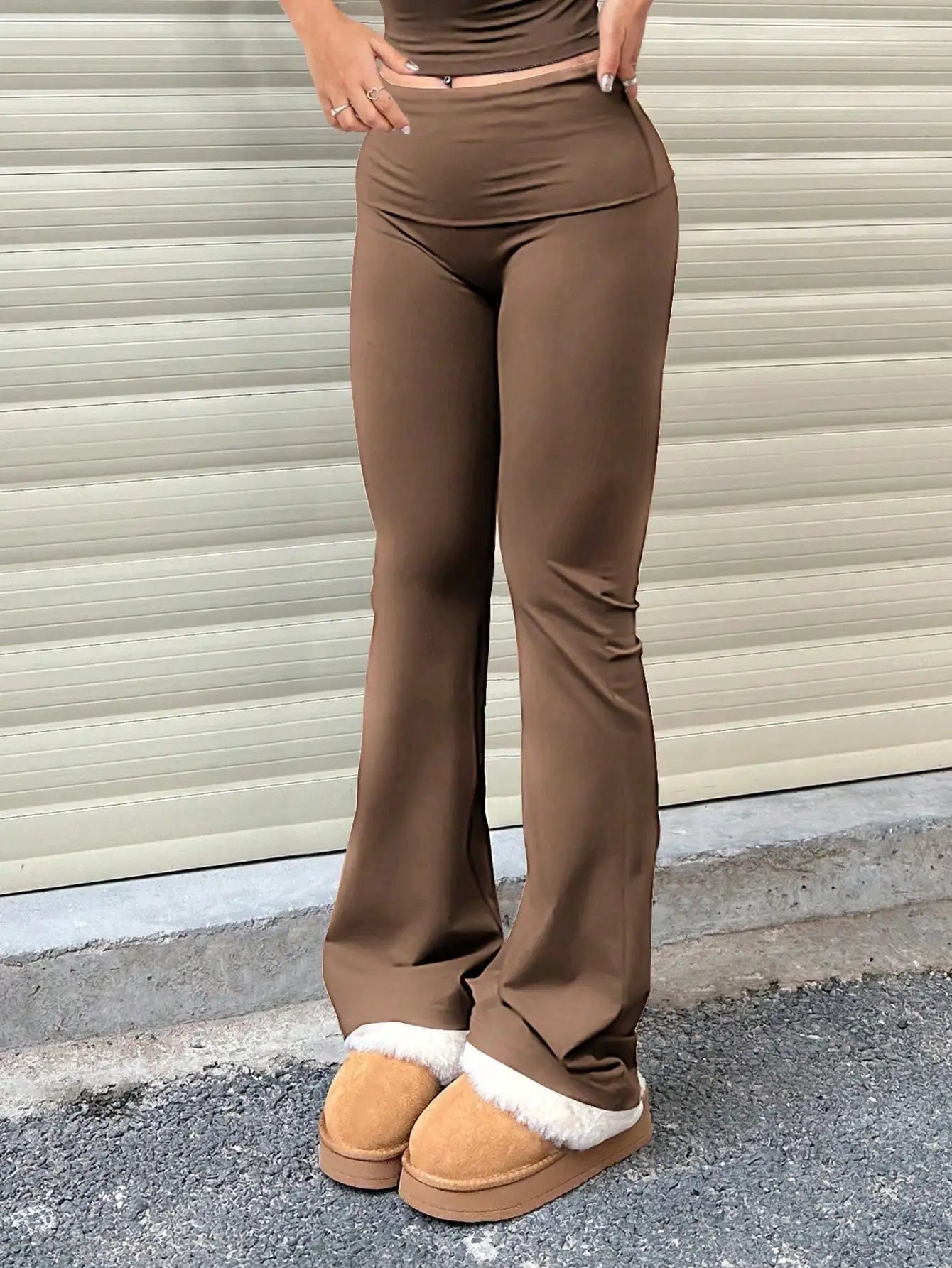 3pcs/Set Women's Yoga Pants Elastic Waist/High-Waisted Flare/Bootcut Leggings for Gym/Workout/Casual