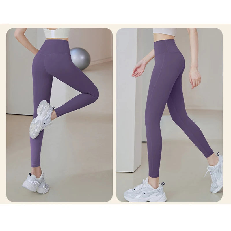 Ribbed Yoga Pants High Waisted Gym Leggings Sport Women Fitness Seamless/Female Legging Tummy Control Running Training Tights