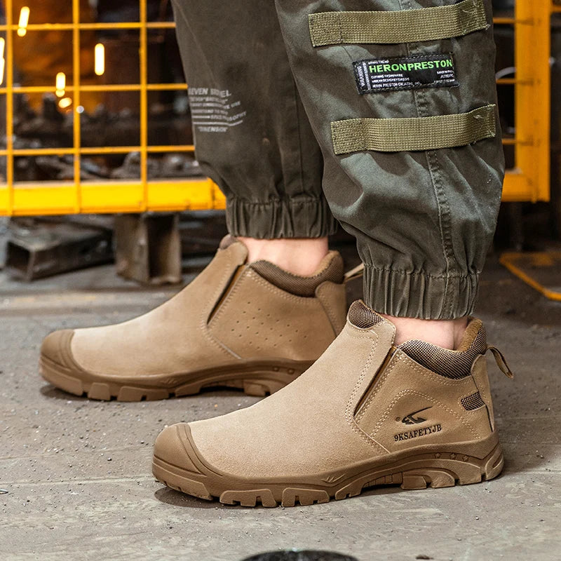 Insulation Men Work Boots Puncture-Proof Safety Shoes/Composite Toe Welder Protective Shoes Indestructible Work Shoes