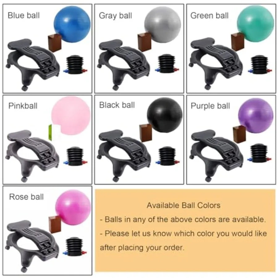 Ergonomic Fitness Ball Chair for Adults and Pregnant Women Yoga Ball Stool/Ideal for Home and Gym Use Promotes Posture Support