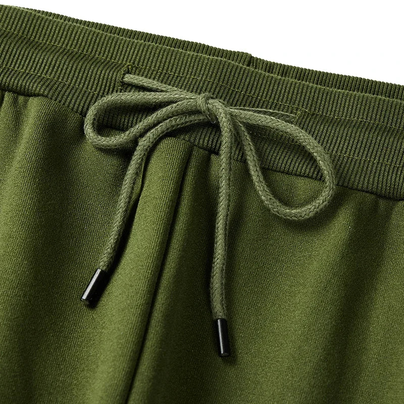 New Men's Sport Casual Baggy Sweatpants with Side Zipper Pockets/Elastic Waist Joggers for Fitness Gym Clothing