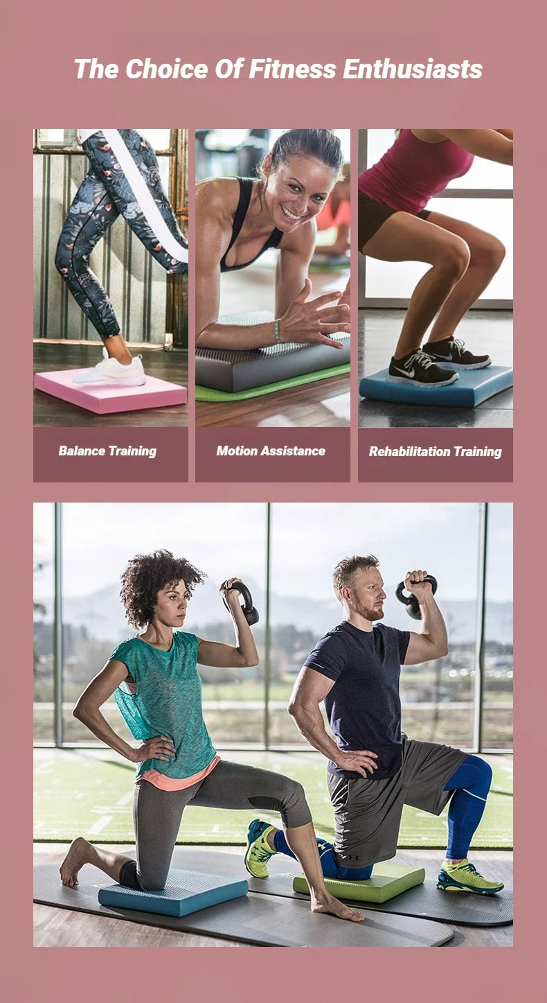 Balance Pad Non-Slip Foam Mat Ankles Knee Cushion For Core And Strength/Stability Training Yoga Fitness Thickened High Rebound