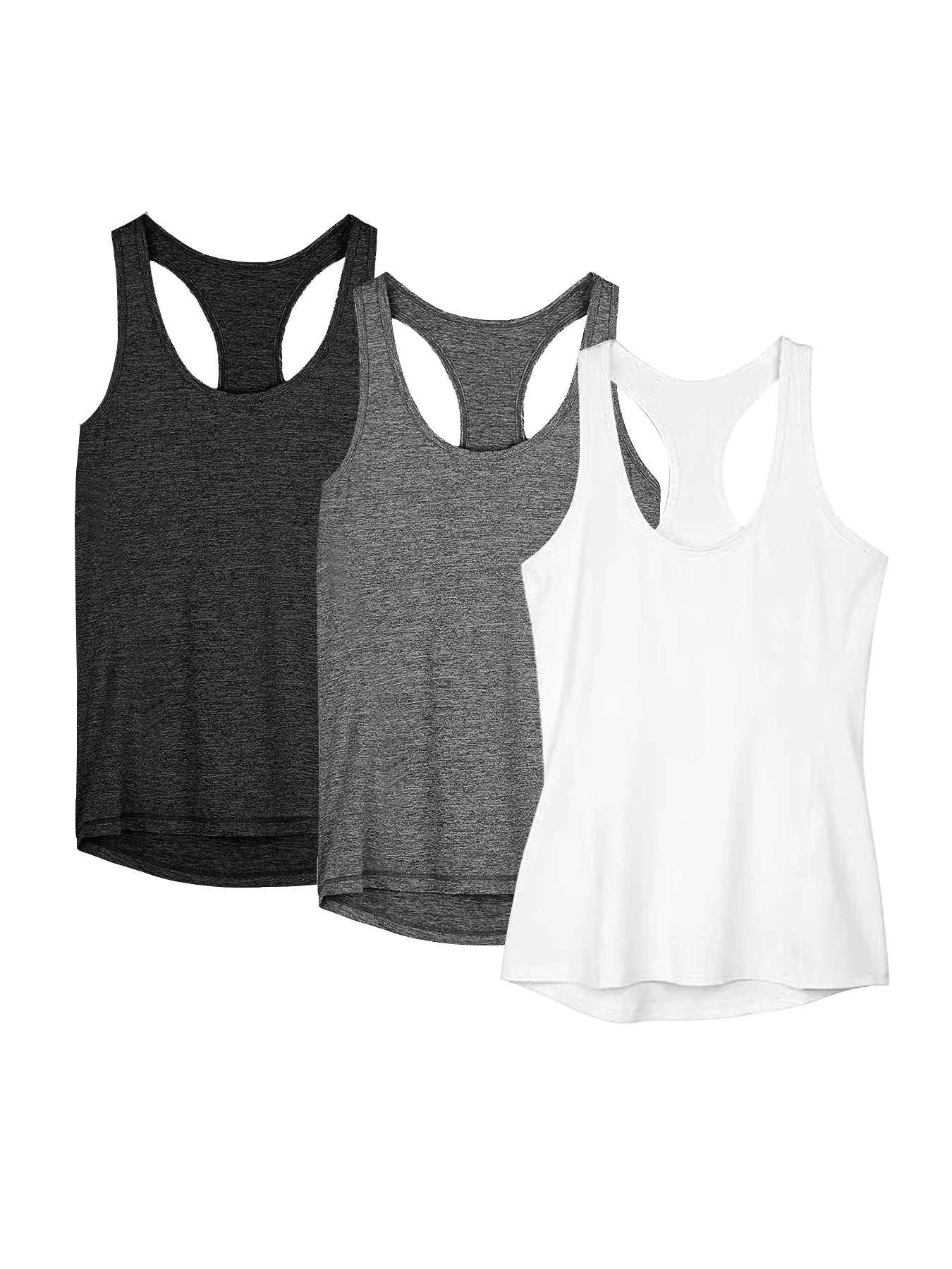 3 Pcs Women Sport tank Tops Loose Yoga Tops Quick Dry/Workout Sport Tops For Women Fitness Sport Yoga Shirt