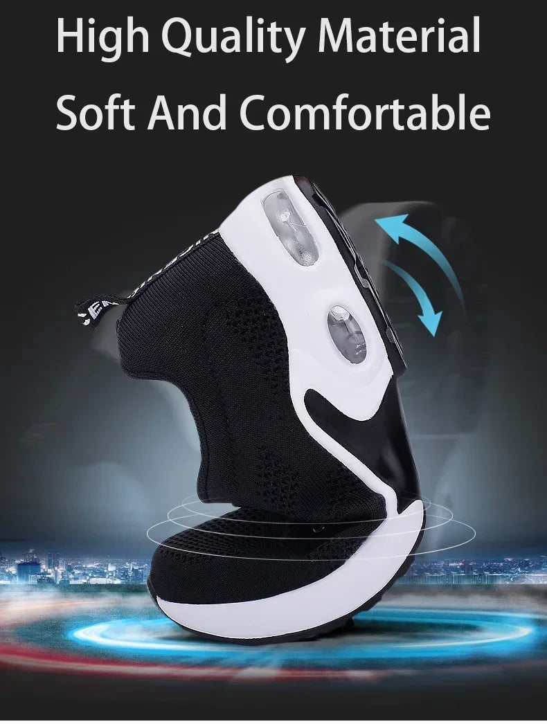 Summer Women Sneakers Outdoor Running Air Cushion Sport Shoes/Increase Height Breathable Walk Shoes
