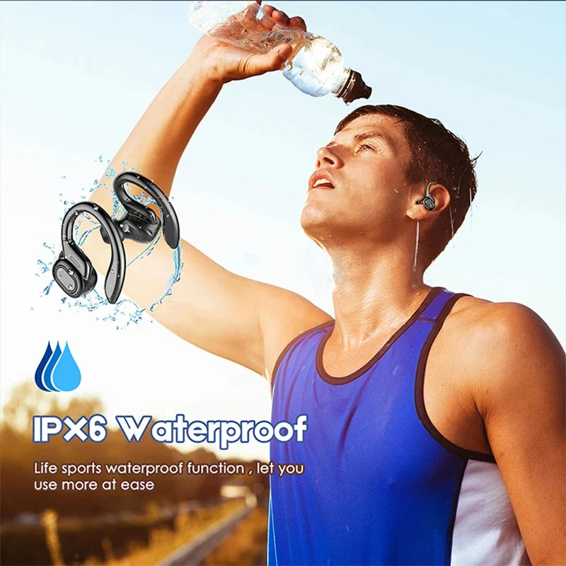 SHUKE Bluetooth Earbuds Wireless Earphones Sport EarHook Headset/9D Hifi Stereo Sound Waterproof Headphones In Ear With Micphone