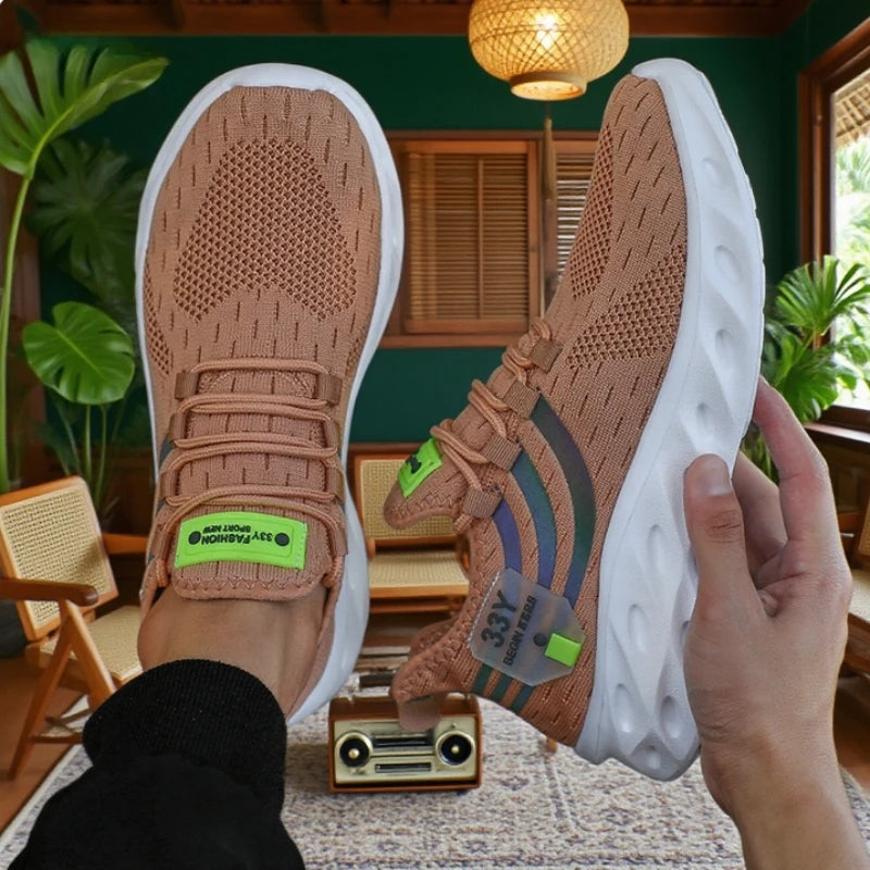 Trending Women Running Shoe New Large Size Women Design Breathable/Height Increasing Sneakers Soft Soled Cushioned Mesh Sneakers