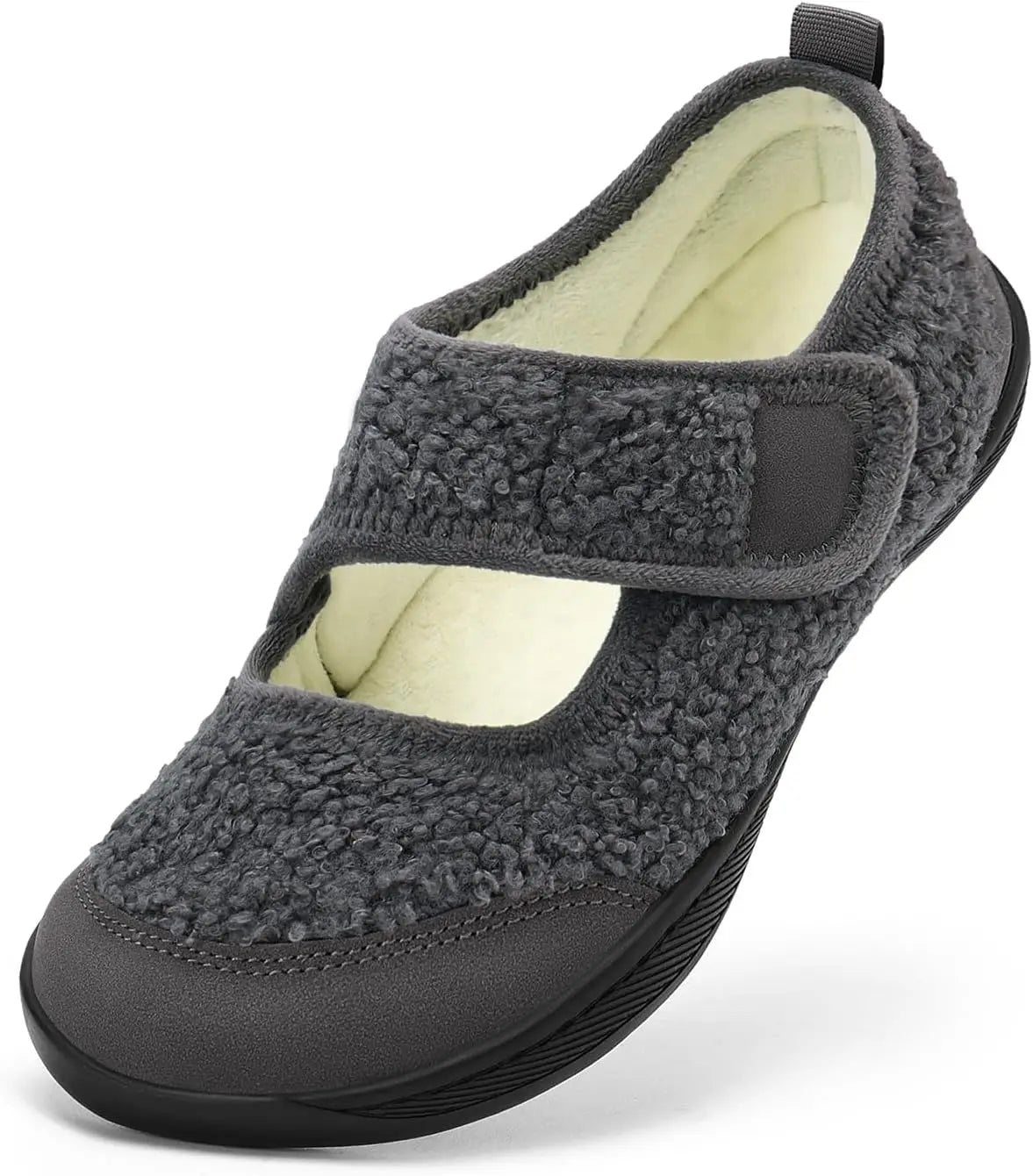 Women's Slippers Wide Width Diabetic Shoes Edema House/Barefoot Walking Shoes Adjustable Indoor Outdoor Slippers