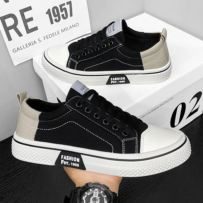Canvas shoes Men's new spring summer style anti-slip sports sneakers for men/breathable and suitable for teenagers casual wear
