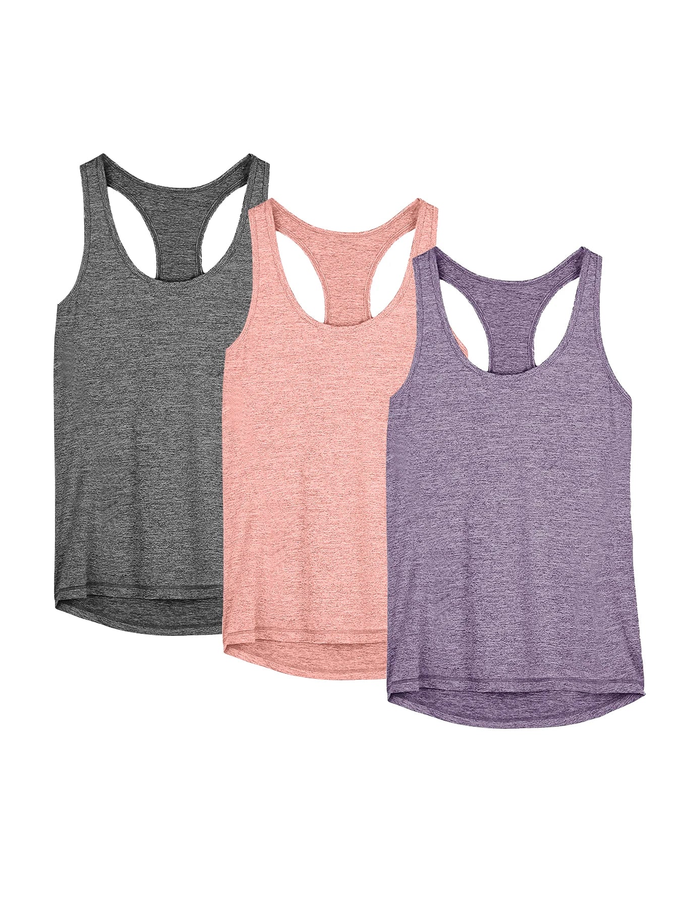3 Pcs Women Sport tank Tops Loose Yoga Tops Quick Dry/Workout Sport Tops For Women Fitness Sport Yoga Shirt