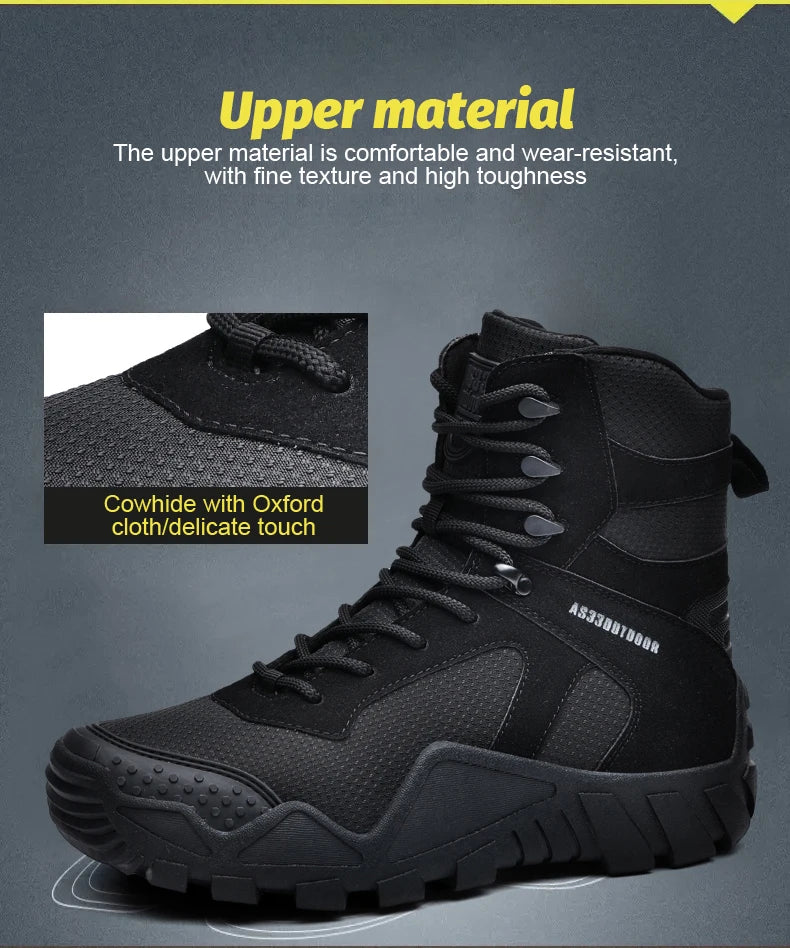 Men's waterproof hiking boots lightweight/outdoor work boots stylish and durable hiking boots