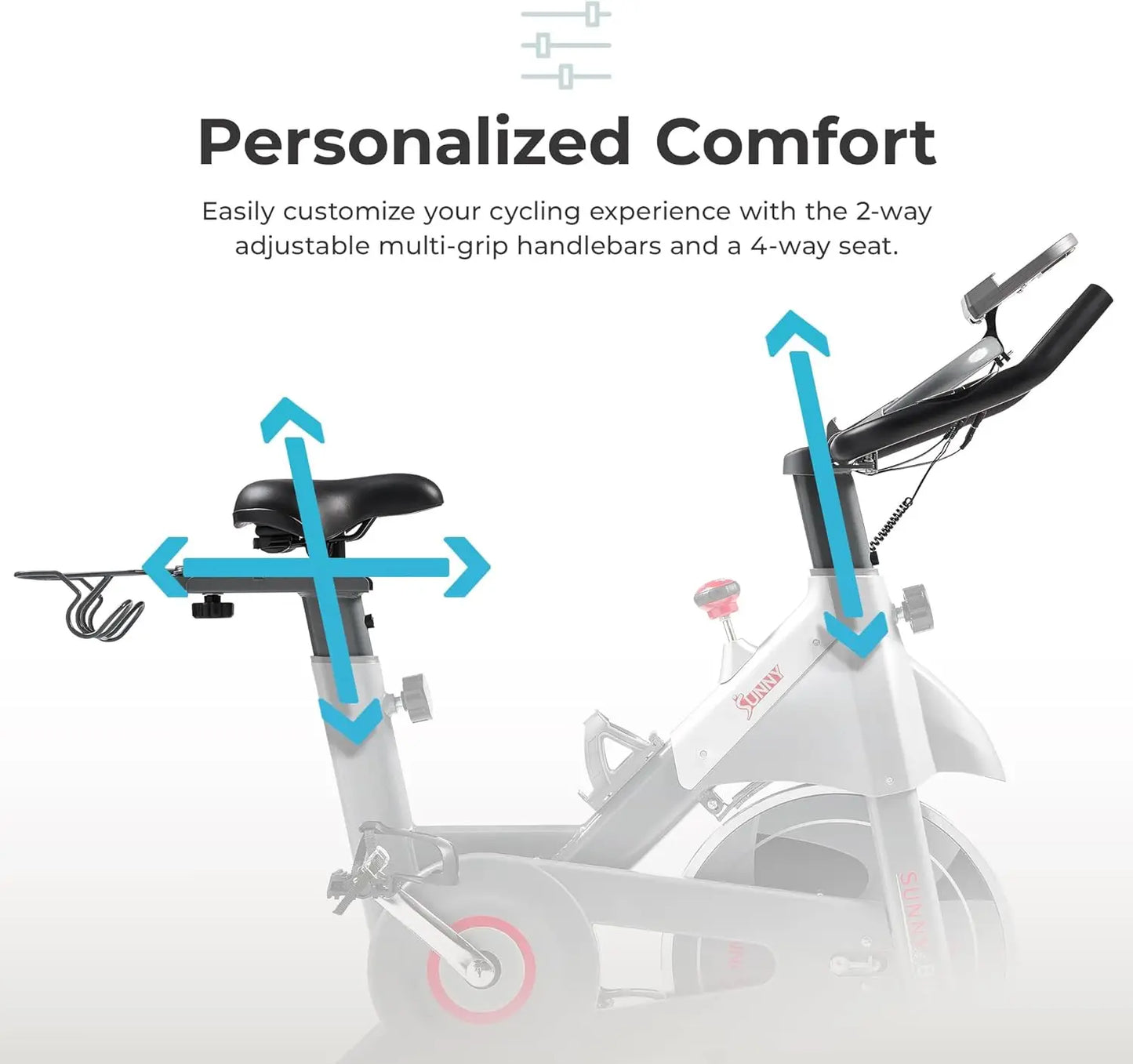 Indoor Cycling Resistance Exercise Bike/Optional Dumbbell Holder & Connected Fitness