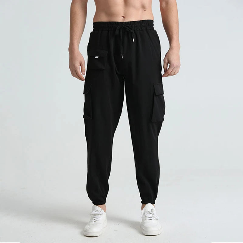 Men s Outdoor Hiking Cargo Pants Lightweight Quick Dry/Breathable Trousers with Adjustable Waistband and Pockets