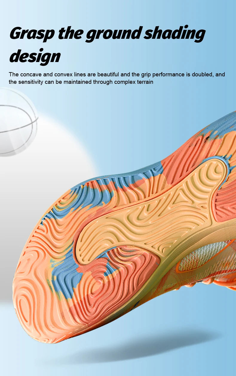 Men's Basketball Shoes Mid Basketball Sneakers/Non-Slip Outdoor Cushioning Workout Shoes