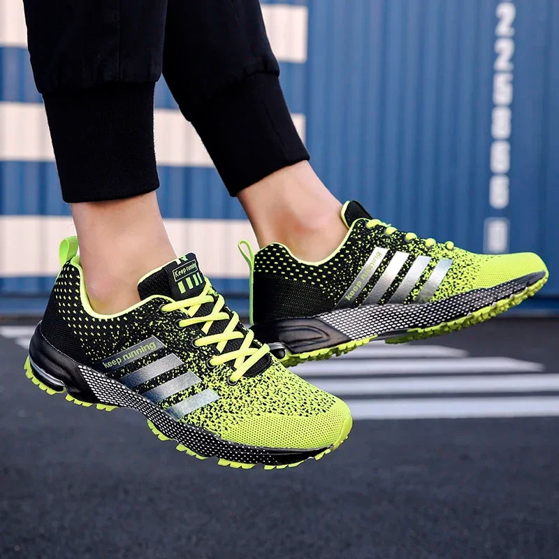 New men's flying mesh surface spring summer breathable/casual sports shoes flat vulcanized couple running