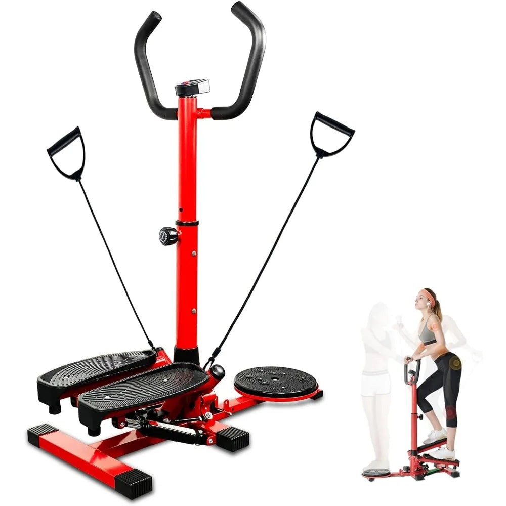 Steppers for Exercise Stair Stepper Walkout Multi-Function/Fitness Machine with Handlebar Resistance Bands