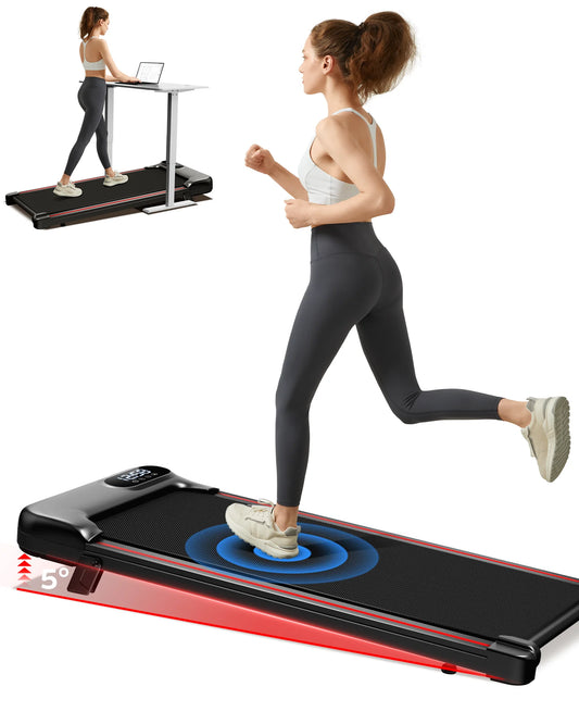 2.5 HP Incline Under-Desk Treadmill/Triple Knee Protection with App and Remote Controls