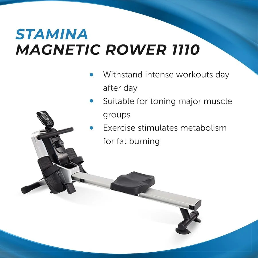 Magnetic Rower Rower Machine with Smart Workout App Rowing Machine/with Magnetic Resistance for Home Gym Fitness Up to 250 lbs