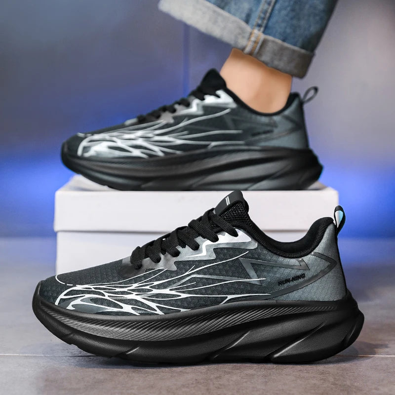 Men's Casual Comfortable and Fashionable Sneakers Fabric Lining/Durable Non-Slip Outer Soles Suitable for Running Fitness