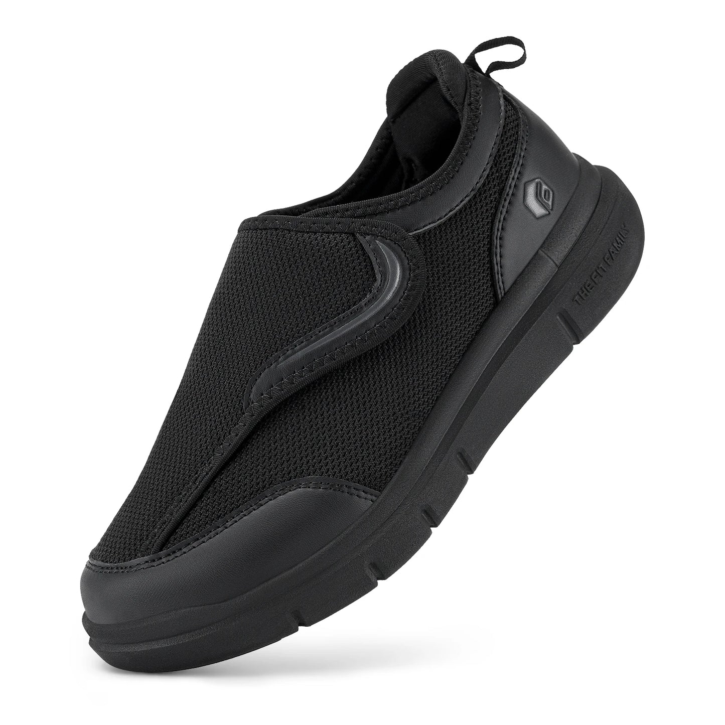 FitVille Men's Diabetic Shoes Extra Wide for Elder Orthopedics Feet Swollen/Adjustable Walking Shoe Elderly Foot Pain Relief