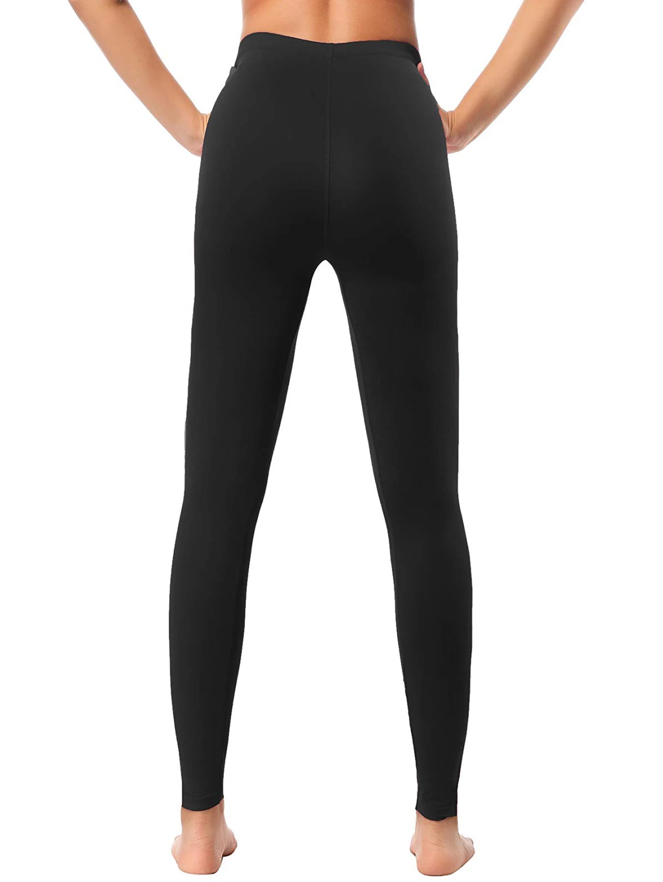 Stretchy 3pcs Low-Waist Skinny Leggings for Women Polyester/Spandex Blend Machine Washable Solid Color Perfect for All Sizes