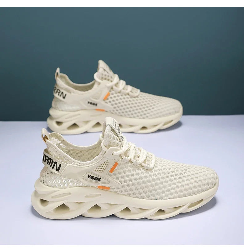 Men's Summer Mesh Sneakers Breathable for Casual Outdoor Running/Tennis Hiking & Luxury Platform Loafers Style