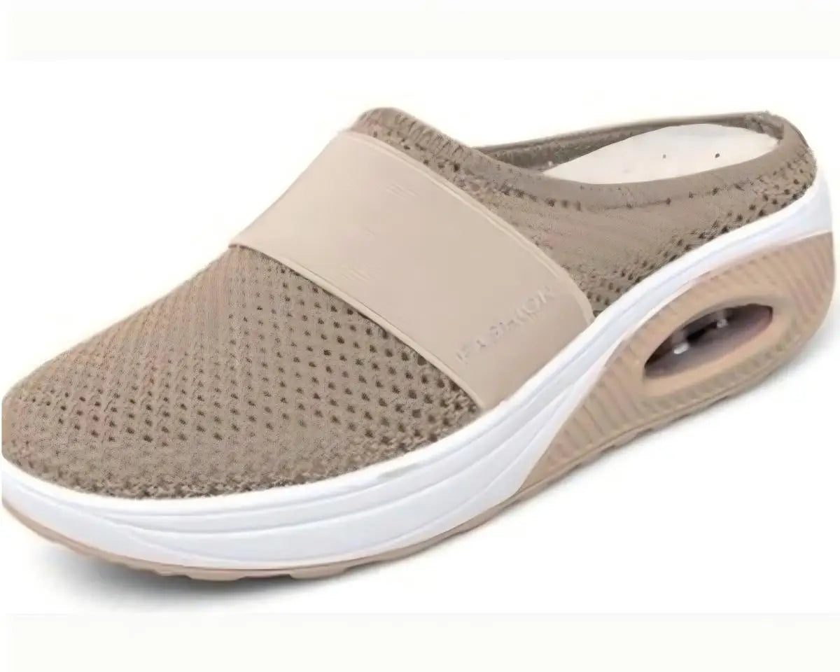 Lightweight Mesh Slide Sneakers for Women/Comfortable Slip-On Casual Walking Footwear
