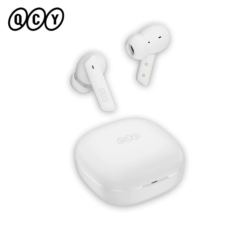 QCY HT05 ANC Wireless Earphones 40dB Active Noise Cancelling Bluetooth/5.2 Headphones 6 Mic ENC HD Call Headset TWS Earbuds
