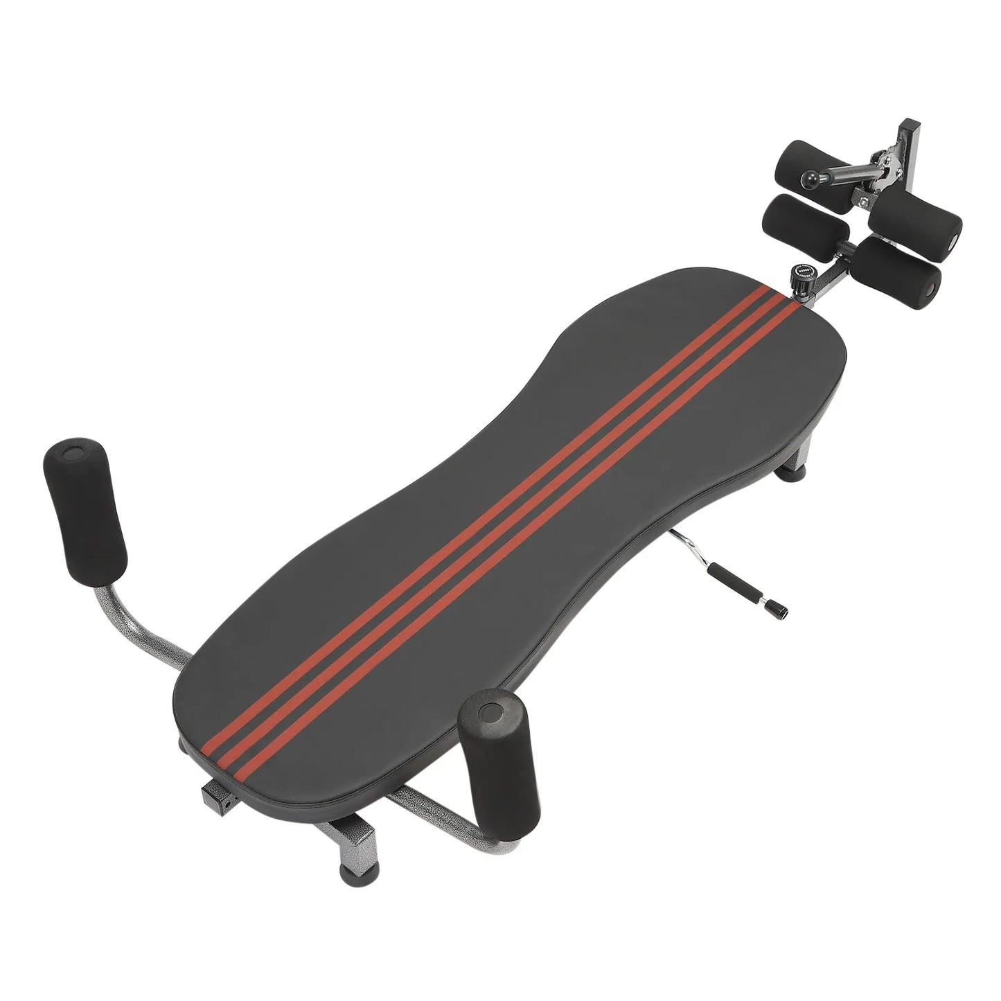 Table, Back Stretch Decompression Bench for Lumbar Spine Relief/Adjustable Length and Hand-Crank Stretching Supports Up