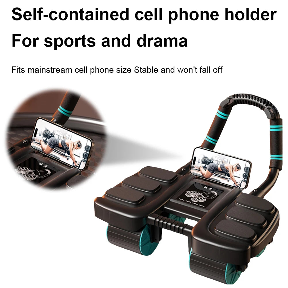 Abdominal Exercise Wheel with 6 Elbow Support Outdoor Abdominal Rolling Wheel/Foul Wheel Ab Roller Wheel Home Exercise Equipment