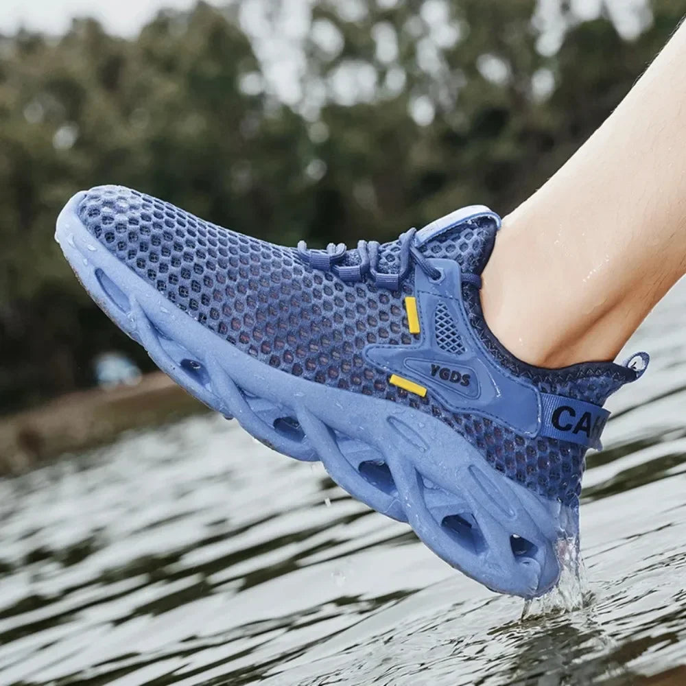 Men's Summer Mesh Sneakers Breathable for Casual Outdoor Running/Tennis Hiking & Luxury Platform Loafers Style