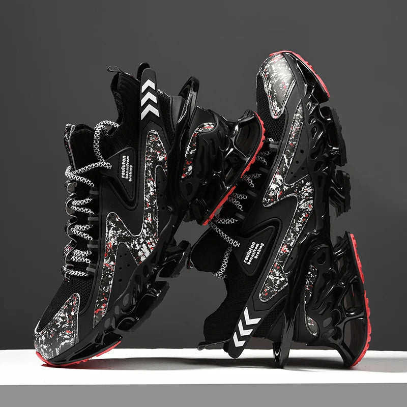 Men's Running Shoes Blade Non Slip Fashion Sneakers/Breathable Mesh Soft Sole Casual Athletic Walking Shoes