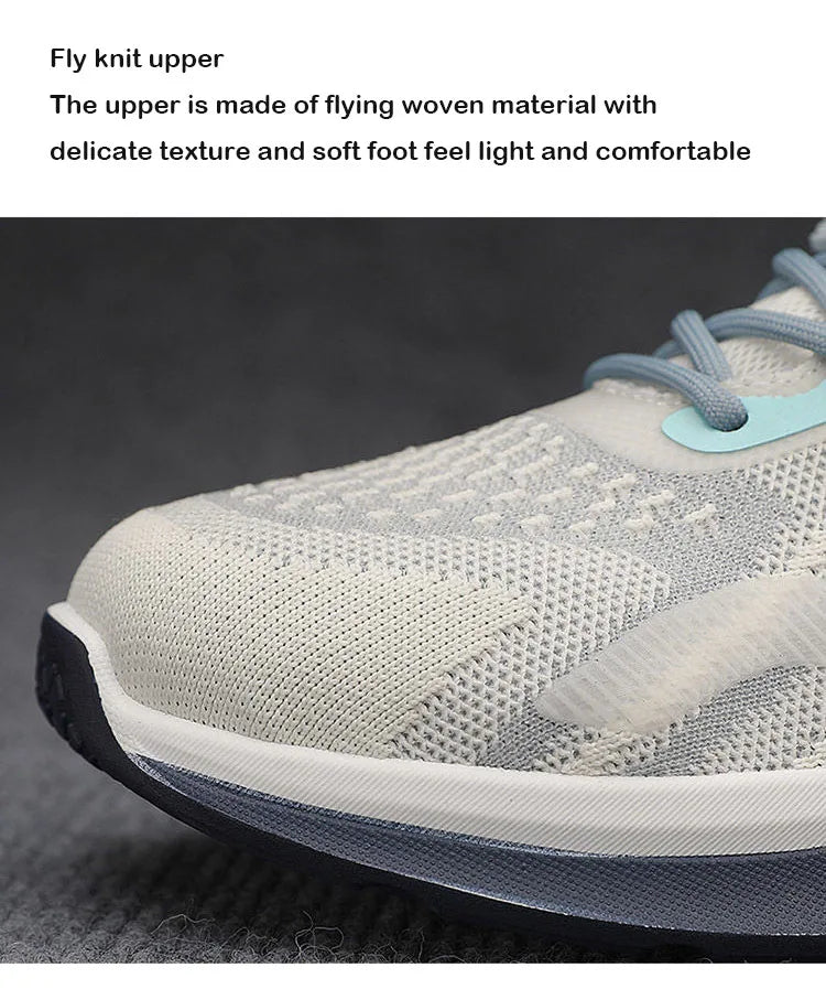 Men's Casual Shoes Men's Fashionable All-Matching Sneakers/Men's Shoes Flying Woven Breathable Mesh Cloth Shoes