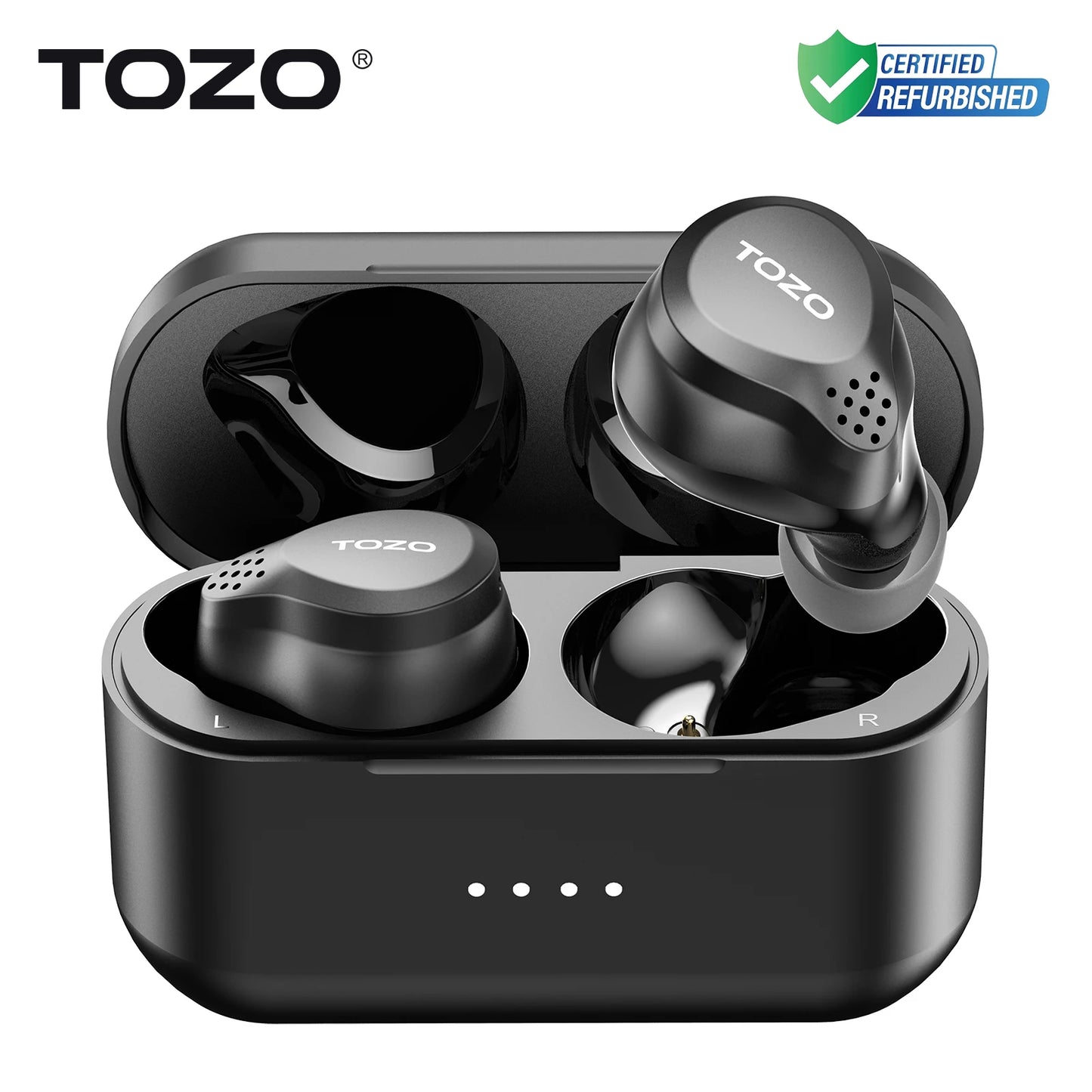 Refurbished TOZO NC7 TWS Earbuds In Ear Wireless Bluetooth Headphones/HD Call with Mic Active Noise Cancelling APP Touch Control
