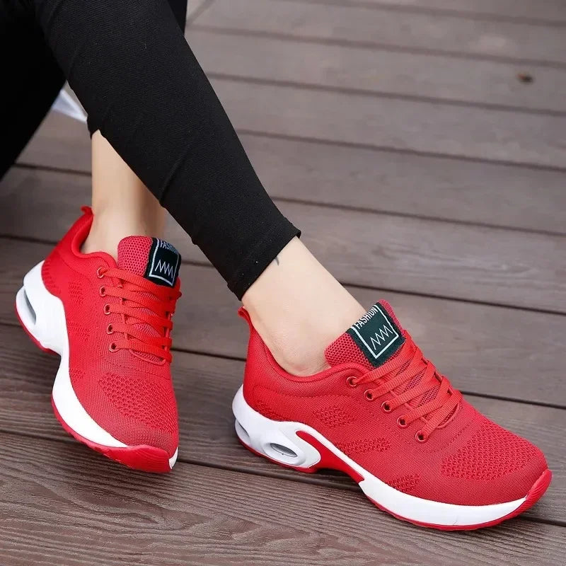 Summer Women Sneakers Outdoor Running Air Cushion Sport Shoes/Increase Height Breathable Walk Shoes