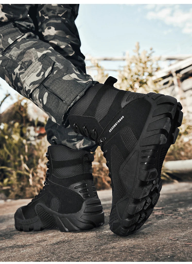 Men's waterproof hiking boots lightweight/outdoor work boots stylish and durable hiking boots