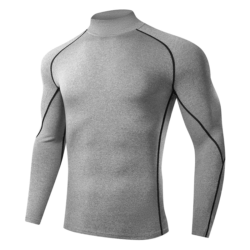 Men Running T shirt Quick Dry Bodybuilding Sport Shirt Long Sleeve/Compression Top Fitness Tight Rash Guard Gym T-Shirt Men